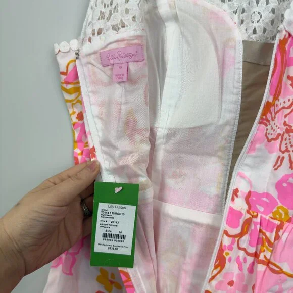 Lilly Pulitzer Women's Raegan Fit & Flare Dress Size 10 - Picture 7 of 13